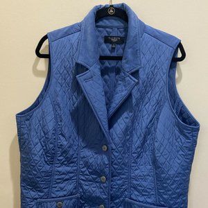 Talbot Women's 1x Blue Quilted Mid-Weight Vest